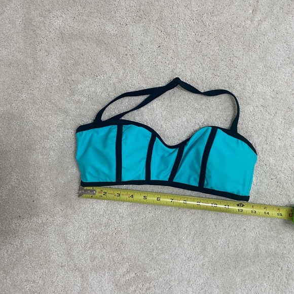 Design Lab Blue and Black Bikini Top - Picture 7 of 8